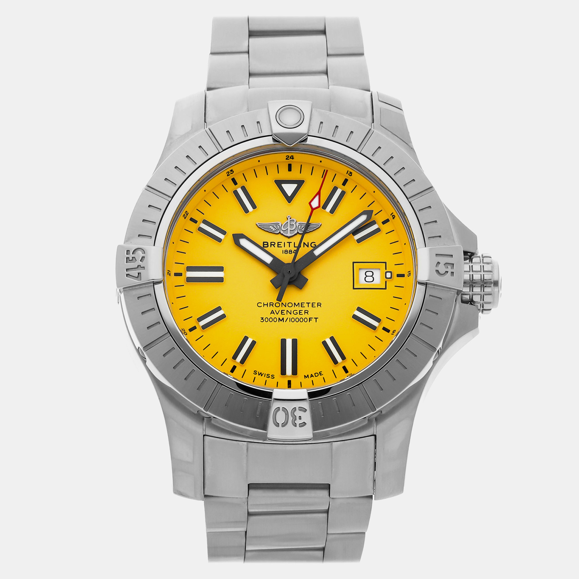 

Pre-Owned Breitling Avenger Seawolf A17319101I1A1 Automatic 45 mm, Yellow