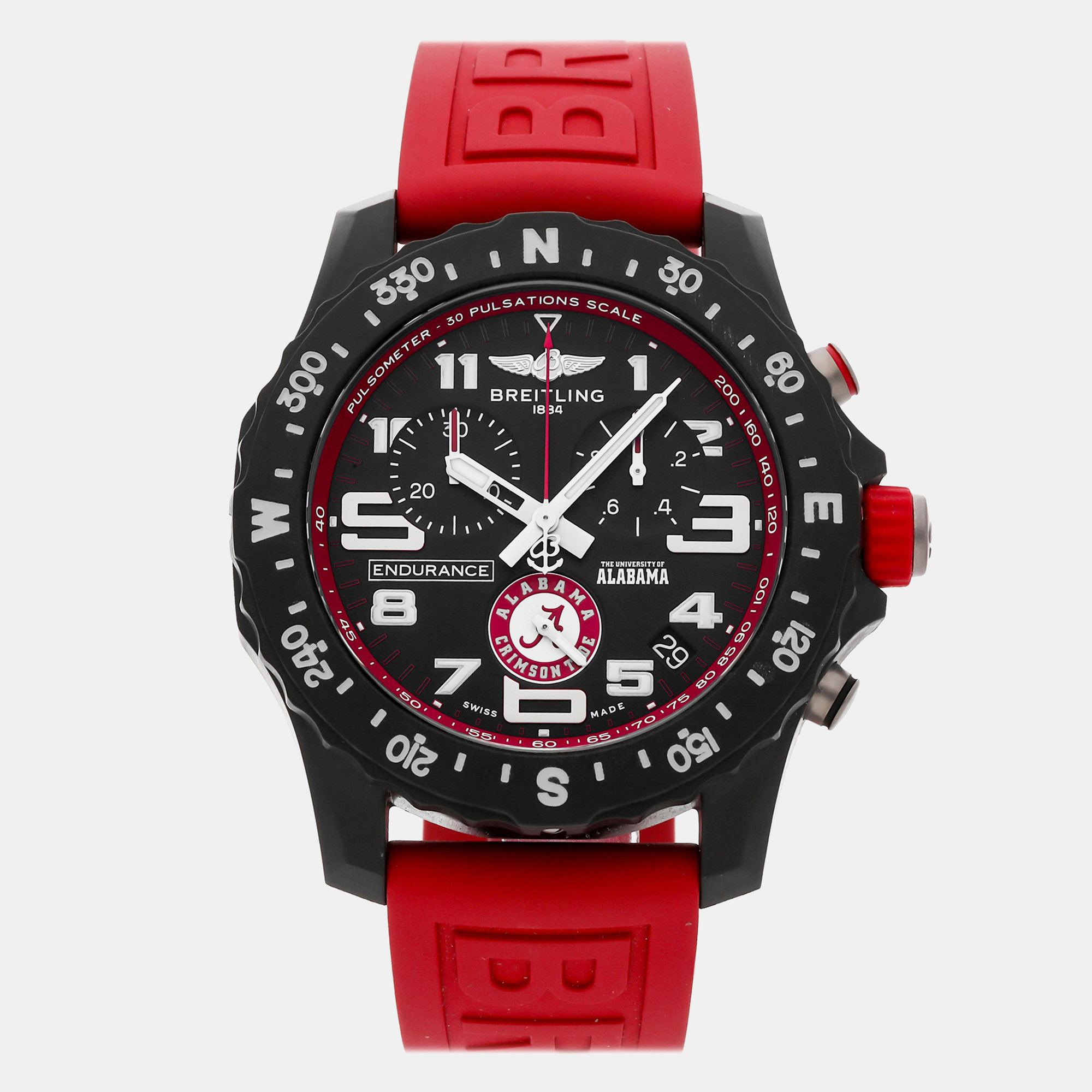 

Pre-Owned Breitling Endurance Pro University of Alabama X823102C1B1S1 Quartz 44 mm, Black