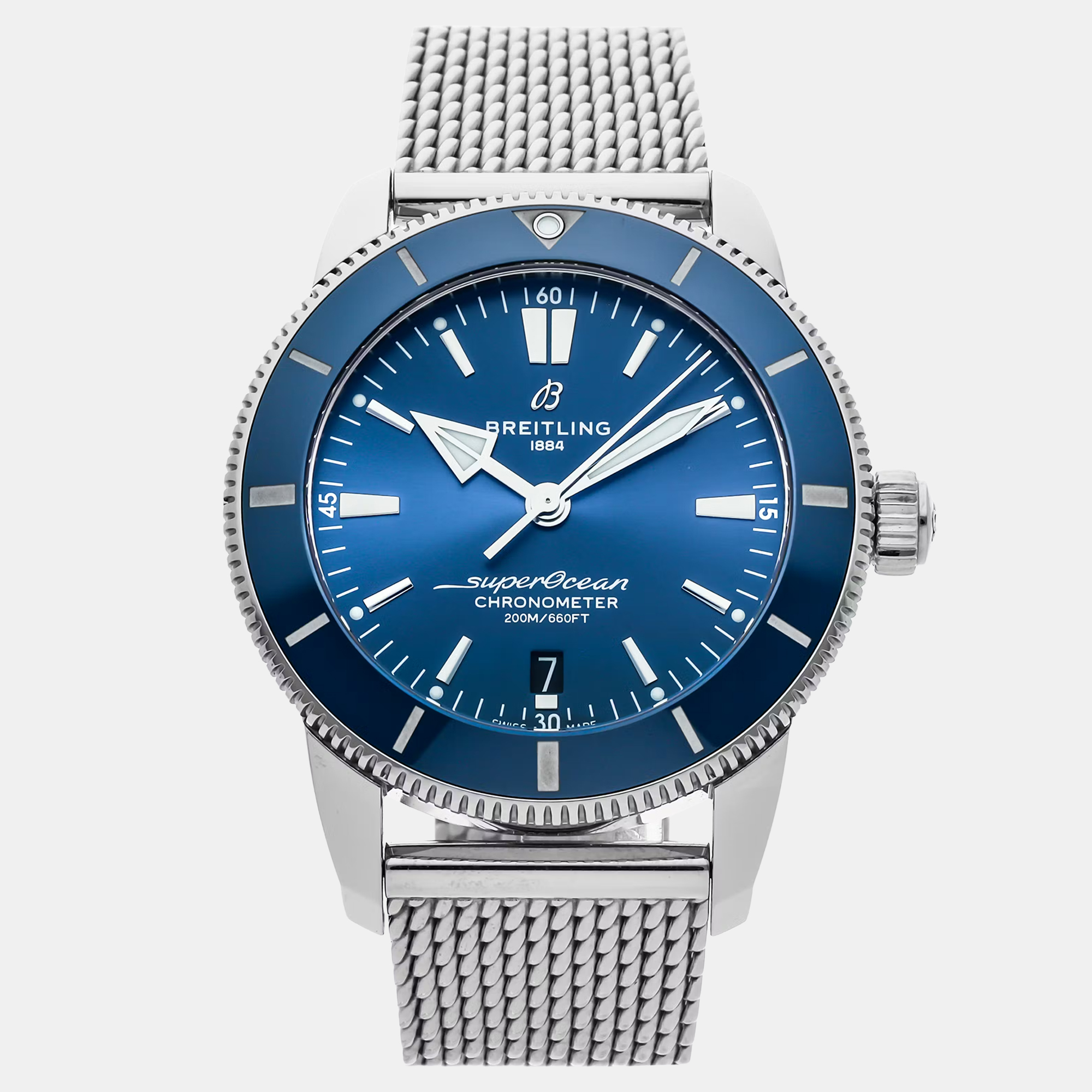 

Breitling Superocean Heritage AB2030161C1A1 Automatic Stainless Steel Men's Wristwatch 44 mm, Blue