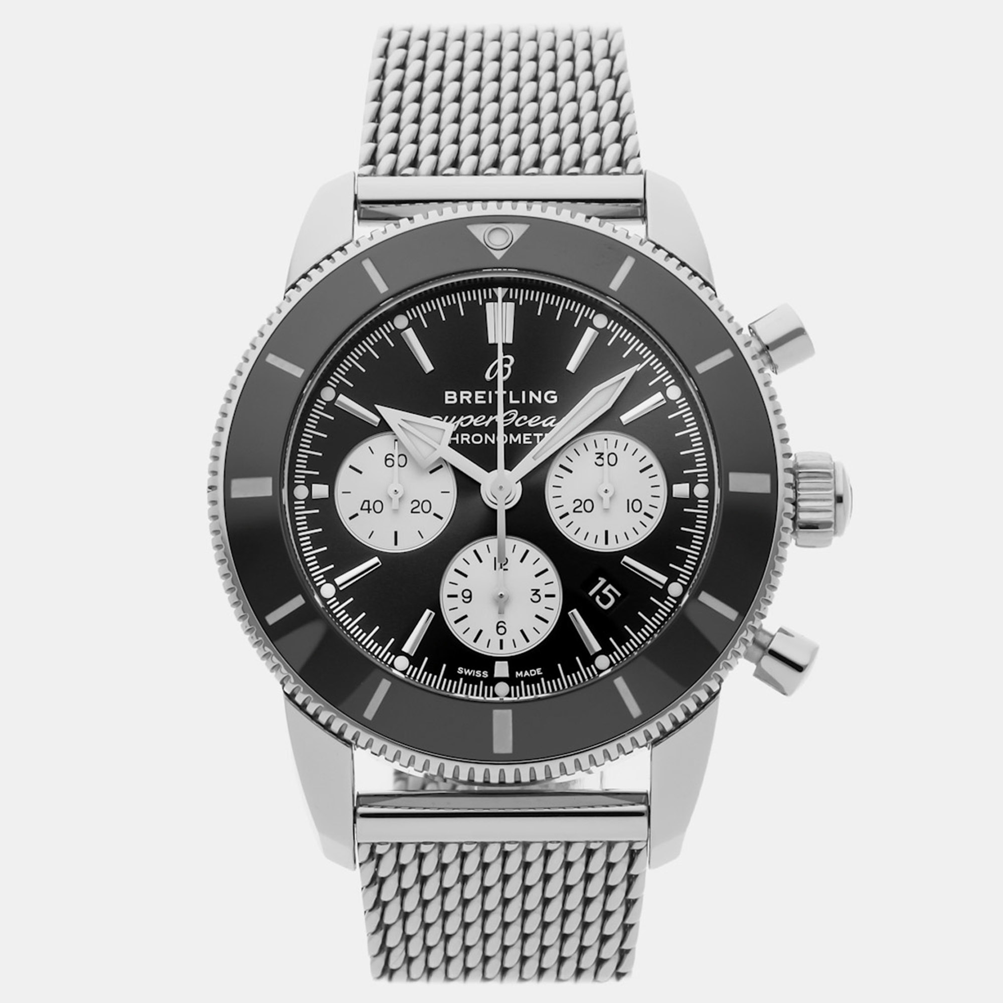 

Pre-Owned Breitling Superocean Heritage B01 Chronograph AB0162121B1A1, Black
