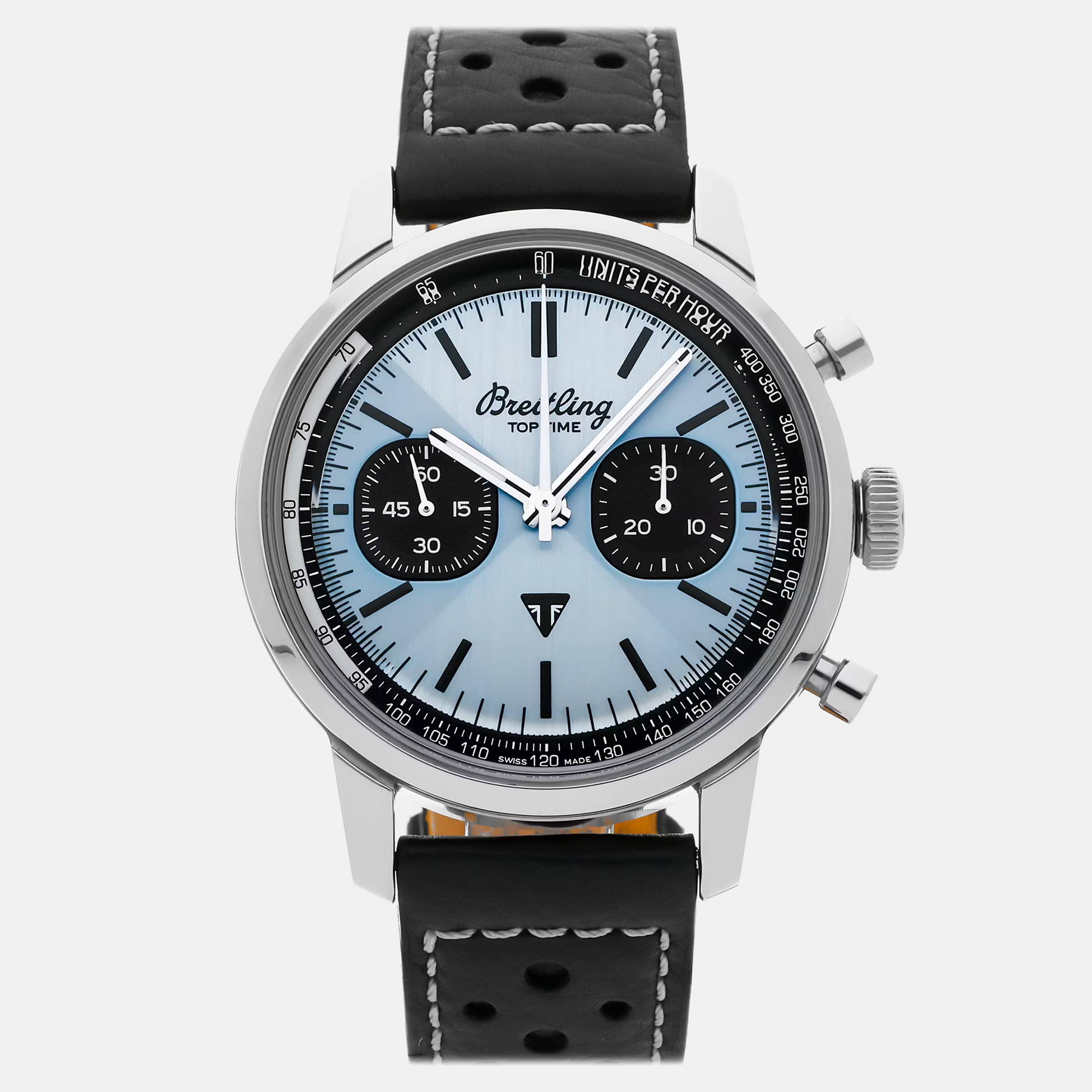 

Pre-Owned Breitling Top Time B01 Triumph AB01764A1C1X1 Blue Automatic Stainless Steel Men's Wristwatch 41 MM