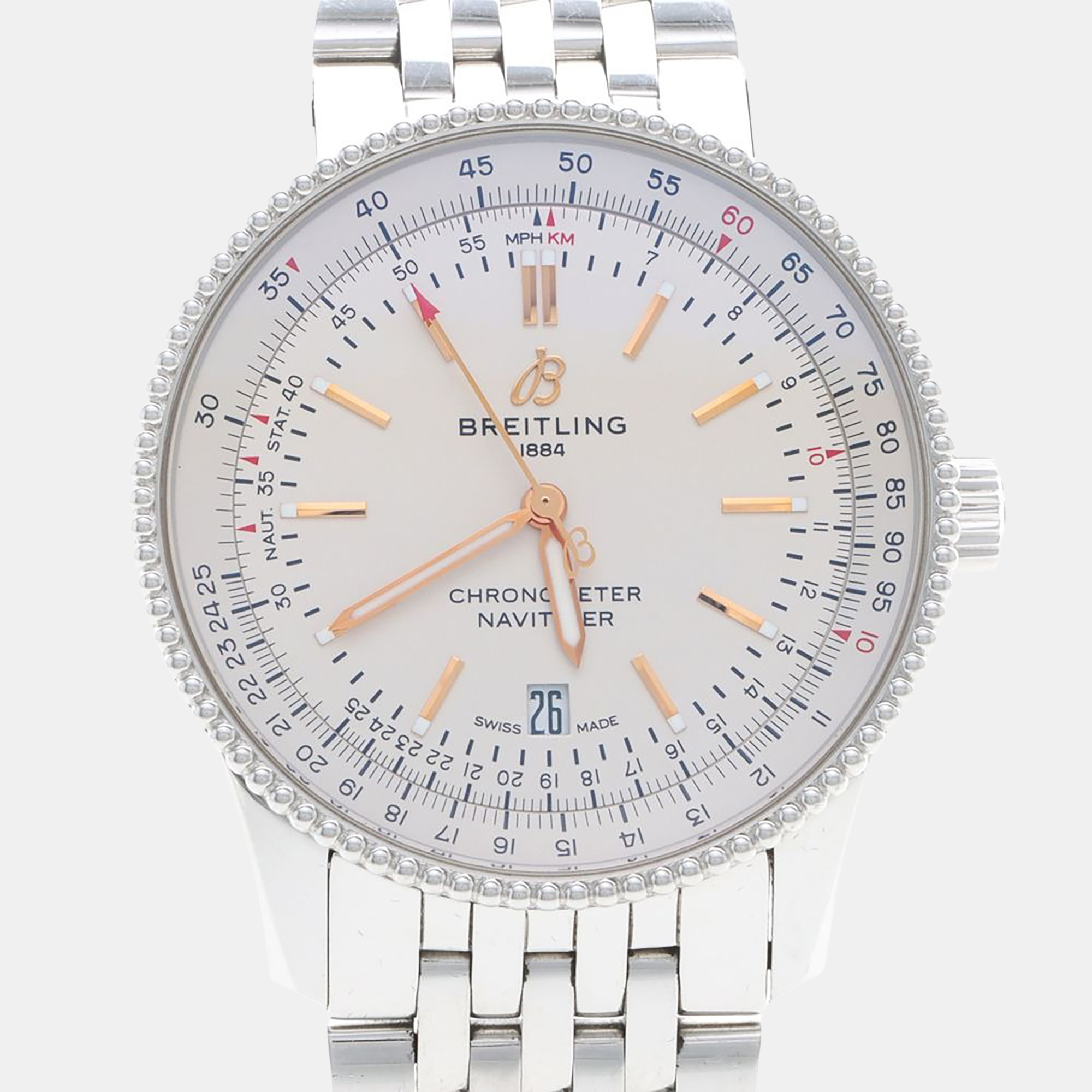 Breitling Navitimer A17326 Automatic Cream Stainless Steel Men’s Wristwatch 41mm
