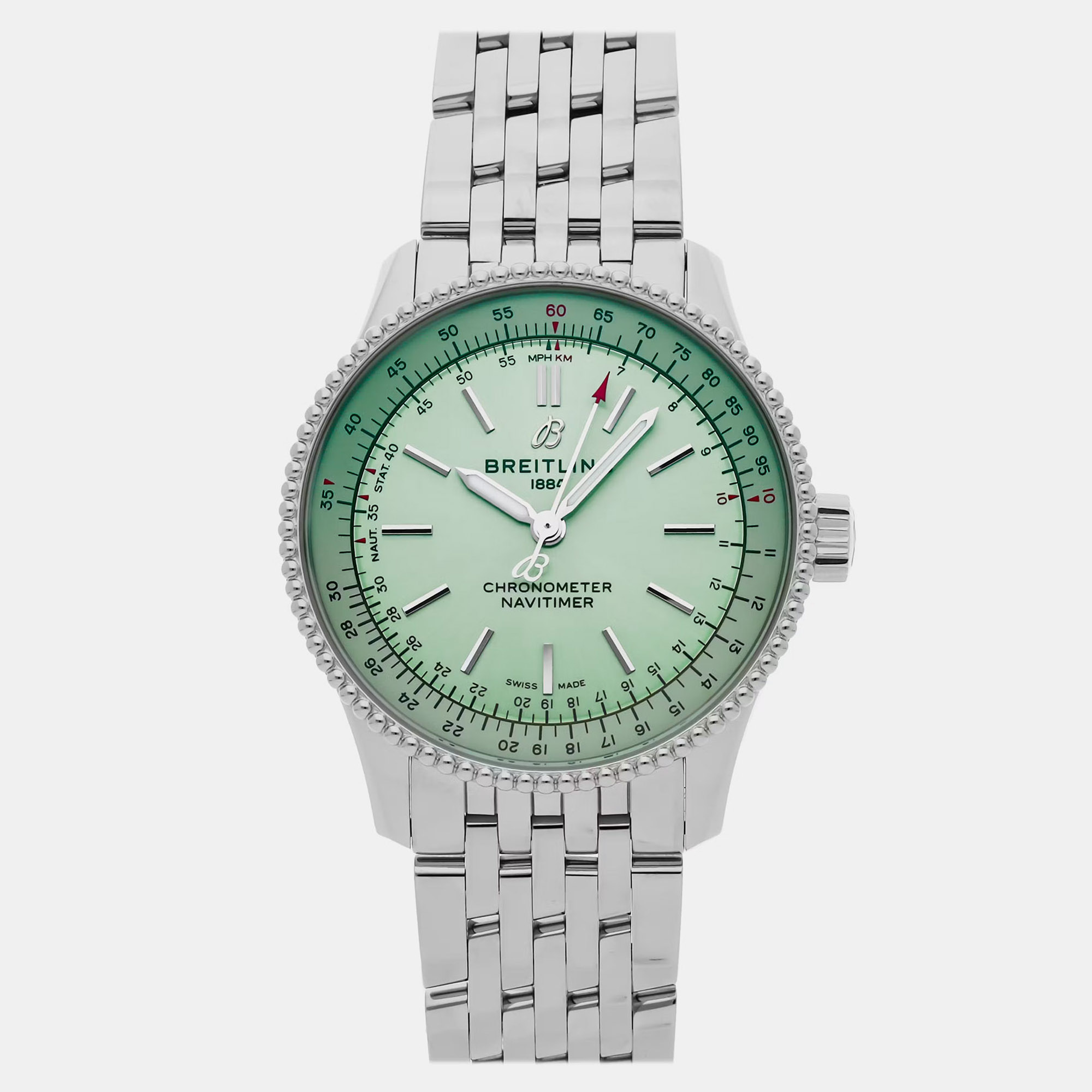 

Breitling Navitimer A17395361L1A1 Green Automatic Stainless Steel Men Wristwatch