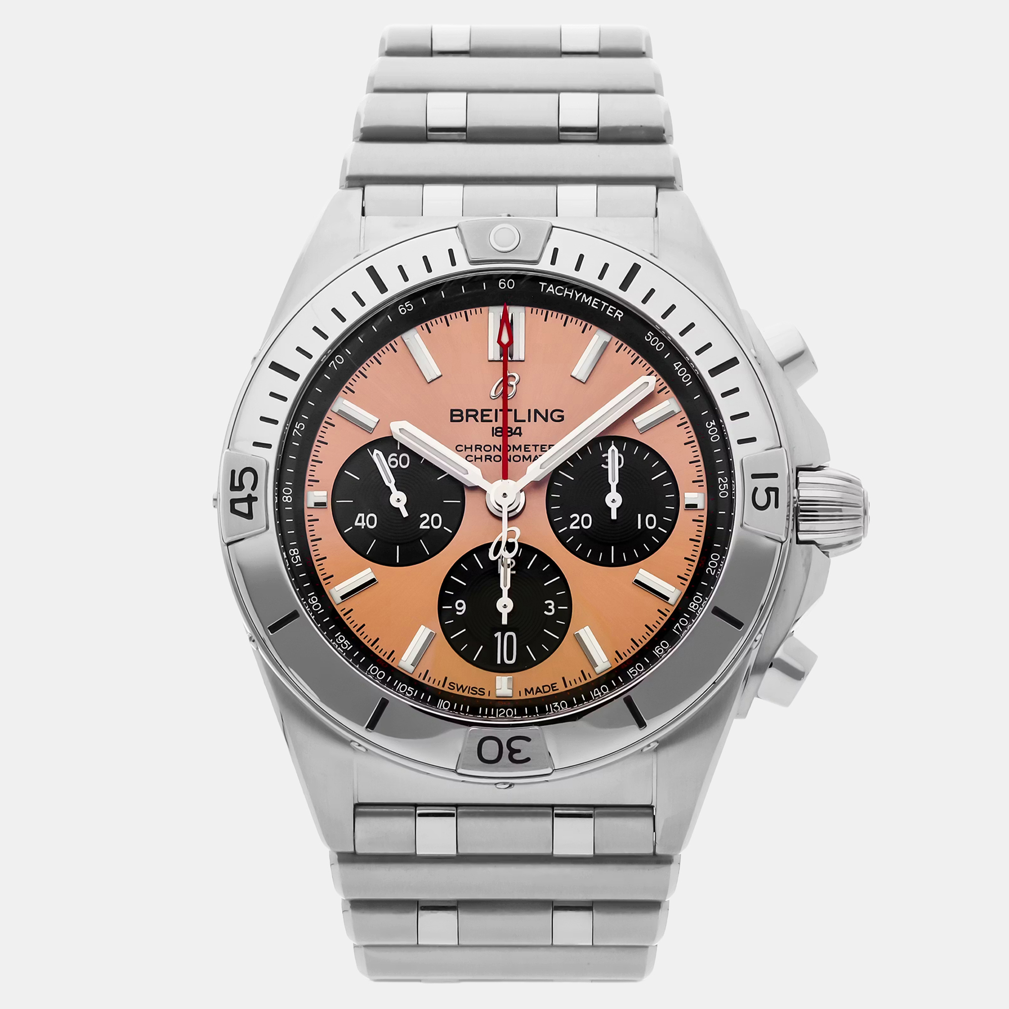 

Breitling Chronomat AB0134101K1A1 Orange Stainless Steel Automatic Men Wristwatch