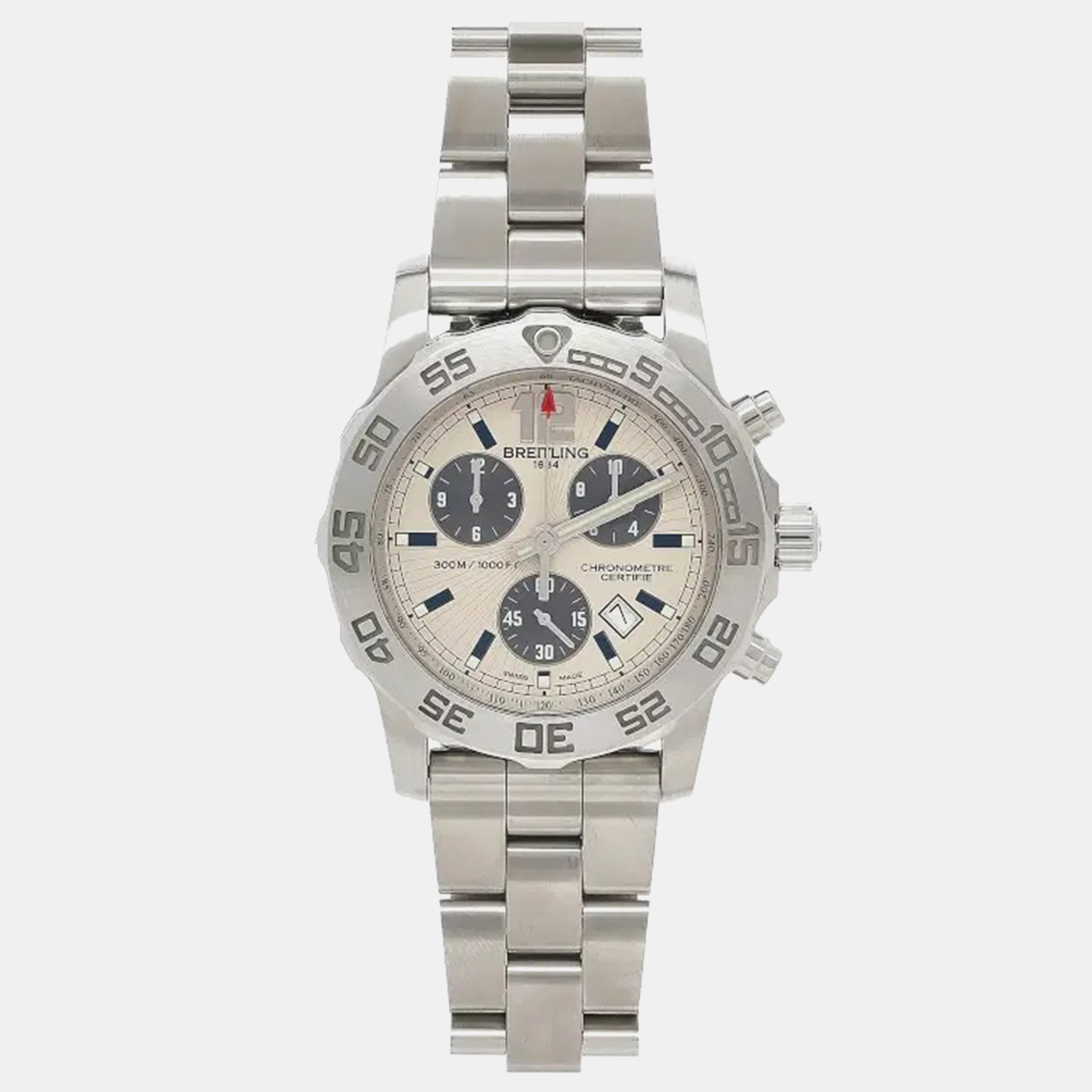 Breitling Colt A73387 Silver Stainless Steel Quartz Men's Wristwatch 44mm