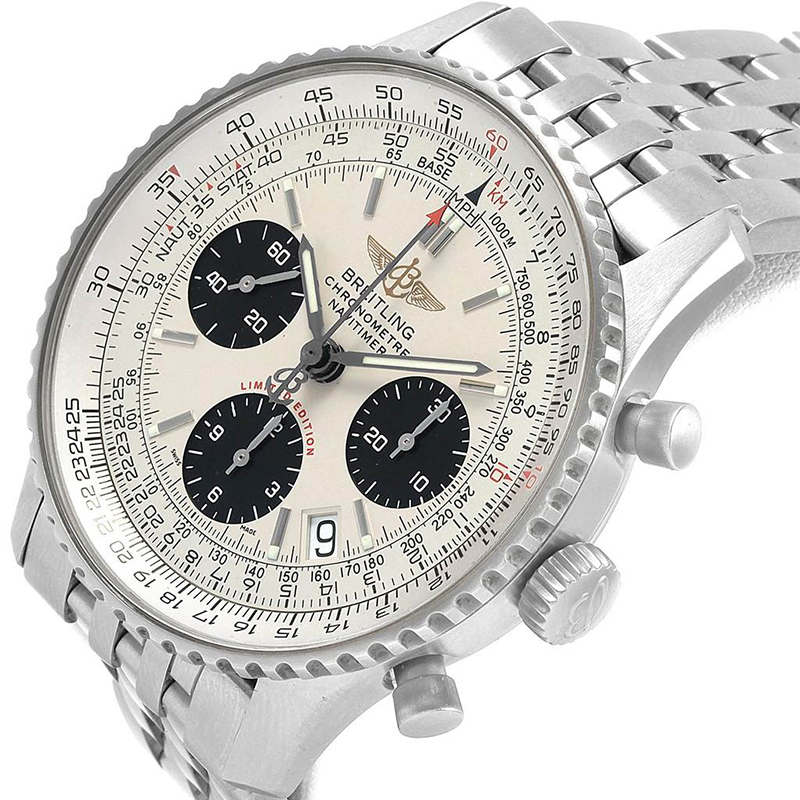 

Breitling Silver Stainless Steel Navitimer Chronograph A23322 Men's Wristwatch