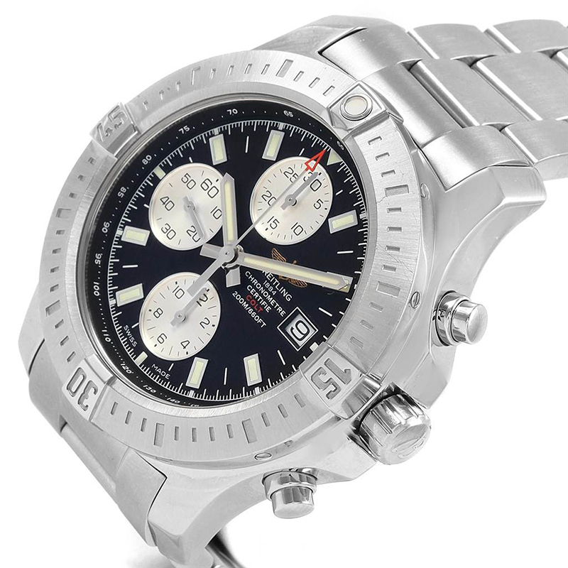 

Breitling Black Stainless Steel Colt A13388 Men's Wristwatch