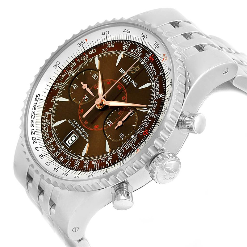 

Breitling Bronze Stainless Steel Montbrillant Legende A23340 Men's Wristwatch, Brown