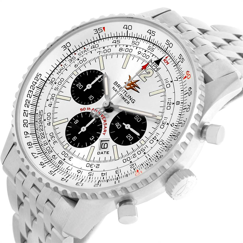 

Breitling Silver Stainless Steel Navitimer A41322 Men's Wristwatch
