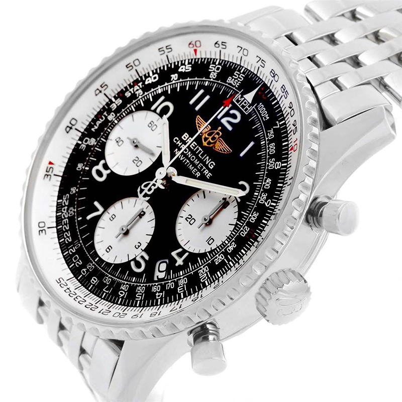 

Breitling Black Stainless Steel Navitimer A23322 Men's Wristwatch