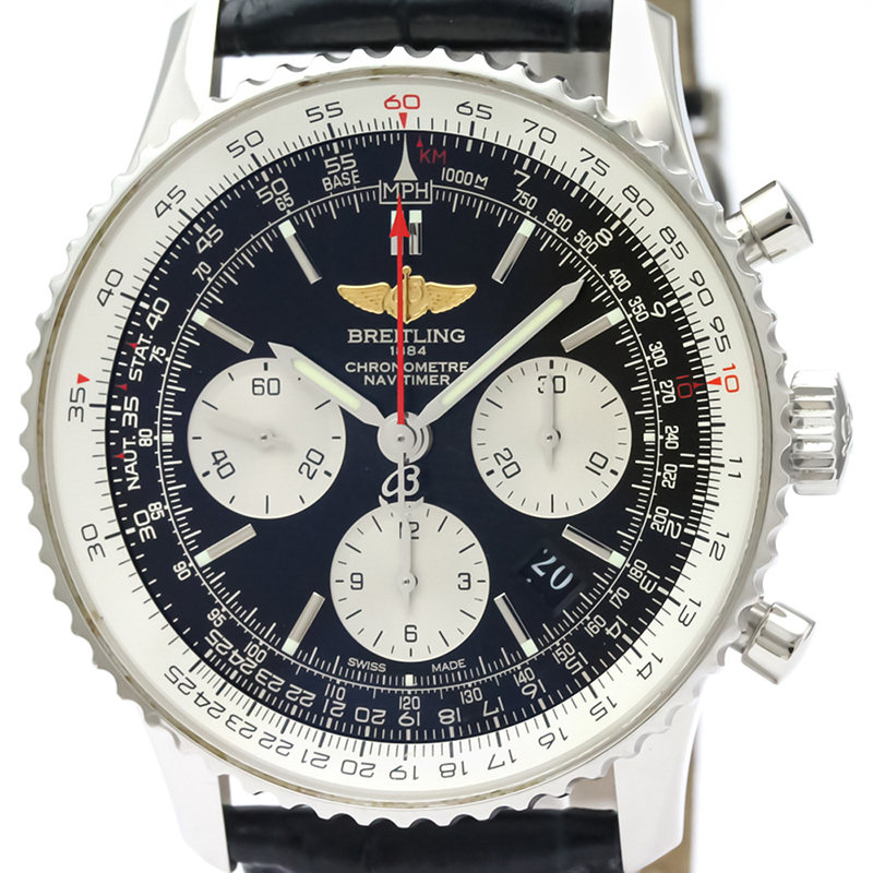 

Breitling Black Stainless Steel Navitimer