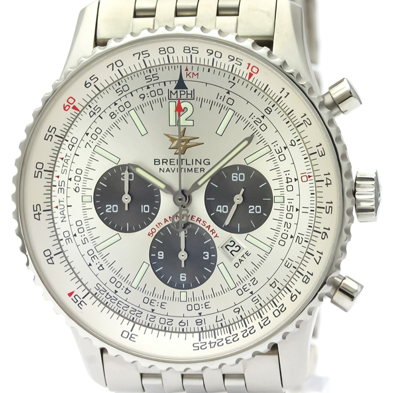 

Breitling Silver Stainless Steel Navitimer A41322 Men's Wristwatch