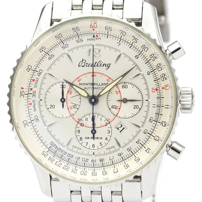 

Breitling Silver Stainless Steel Navitimer A41030 Men's Wristwatch
