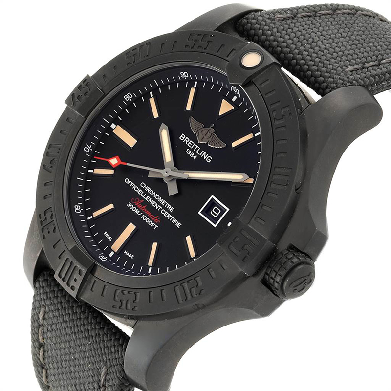 

Breitling Black Titanium Avenger Blackbird V17310 Men's Wristwatch