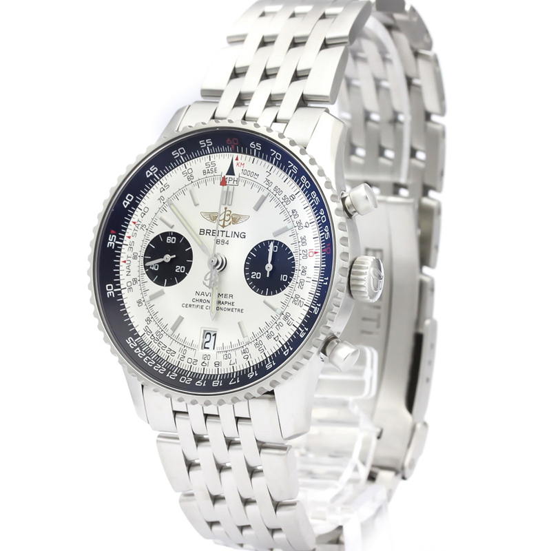 

Breitling White Stainless Steel Navitimer, Silver