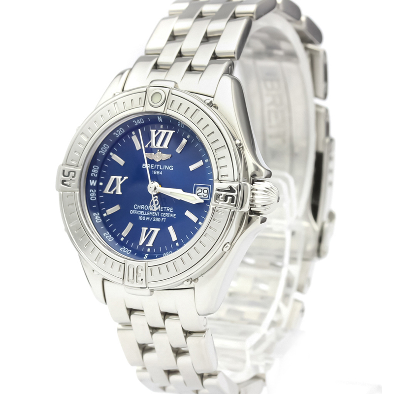 

Breitling Blue Stainless Steel Cockpit A71365 Women's Wristwatch