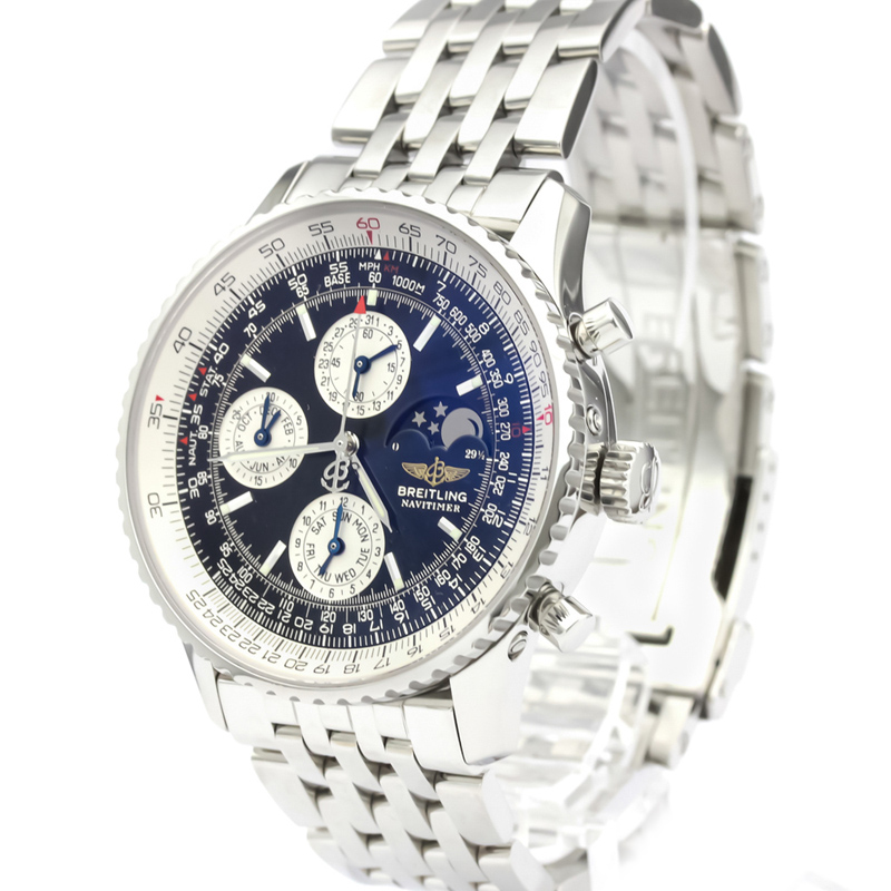 

Breitling Black Stainless Steel Navitimer