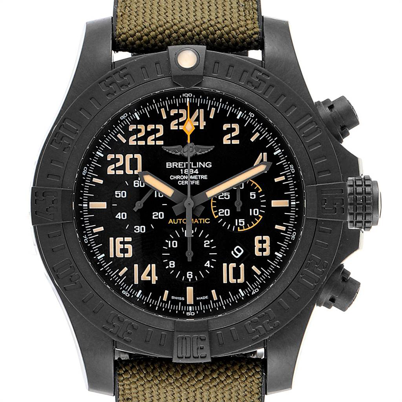 

Breitling Black Polymer Matte Avenger Hurricane XB1210 Men's Wristwatch