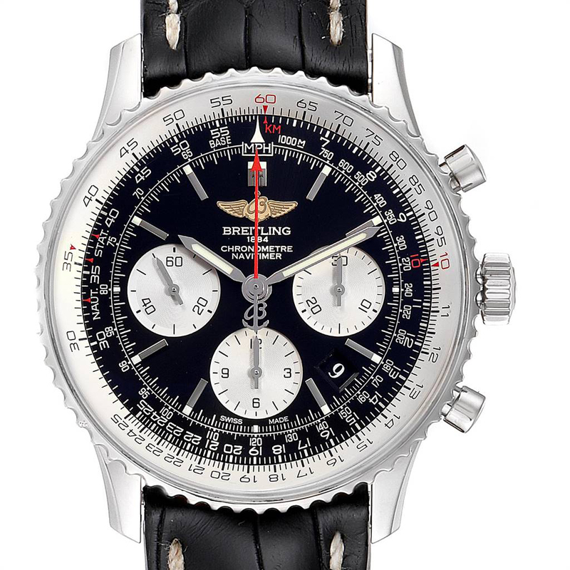 

Breitling Black Stainless Steel Navitimer