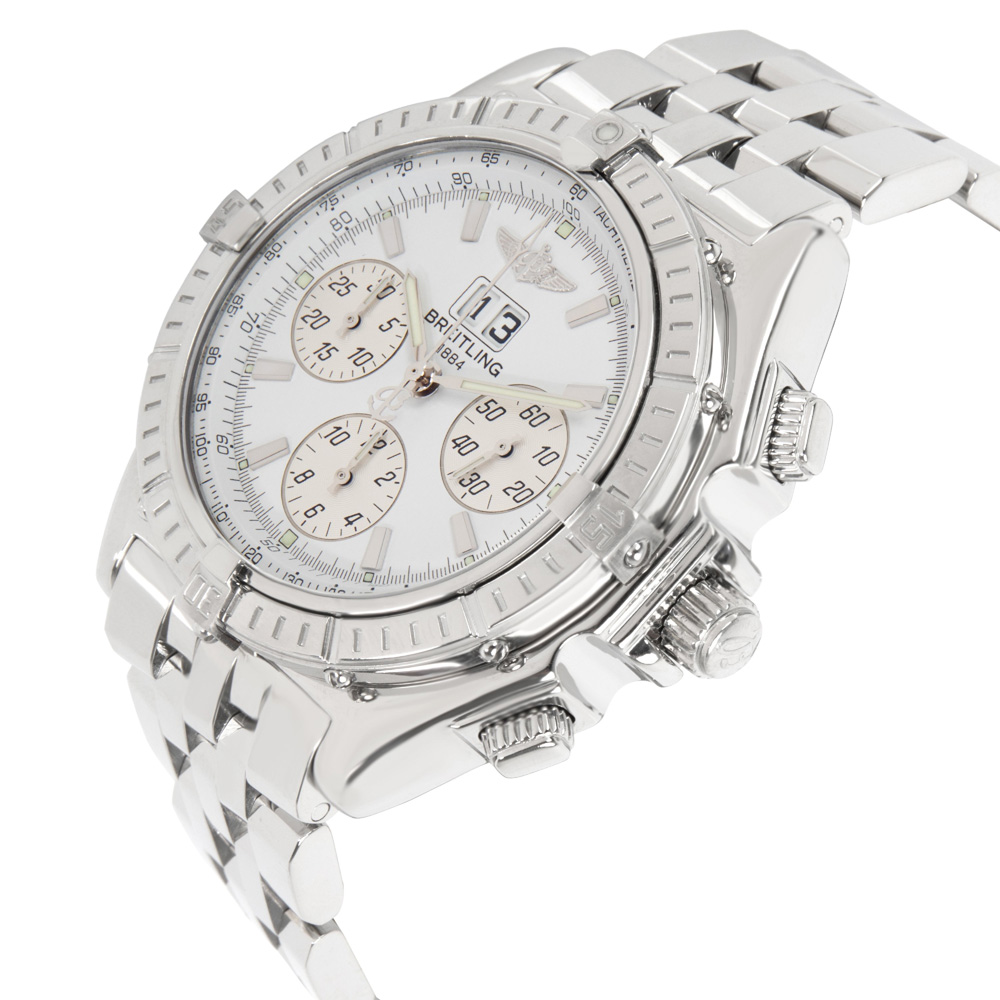 

Breitling White Stainless Steel Crosswind A4435512/A508 Men's Wristwatch