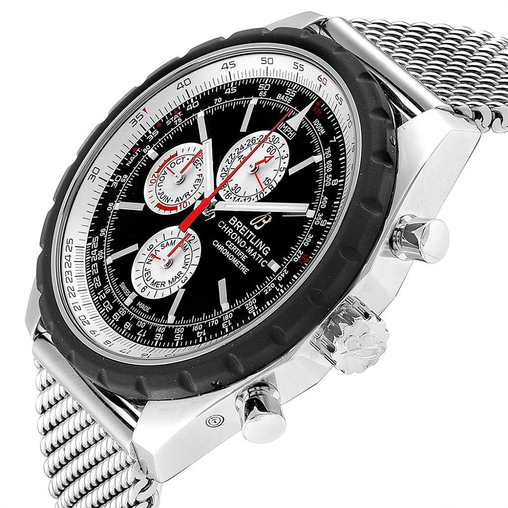 

Breitling Black Stainless Steel Chrono-Matic