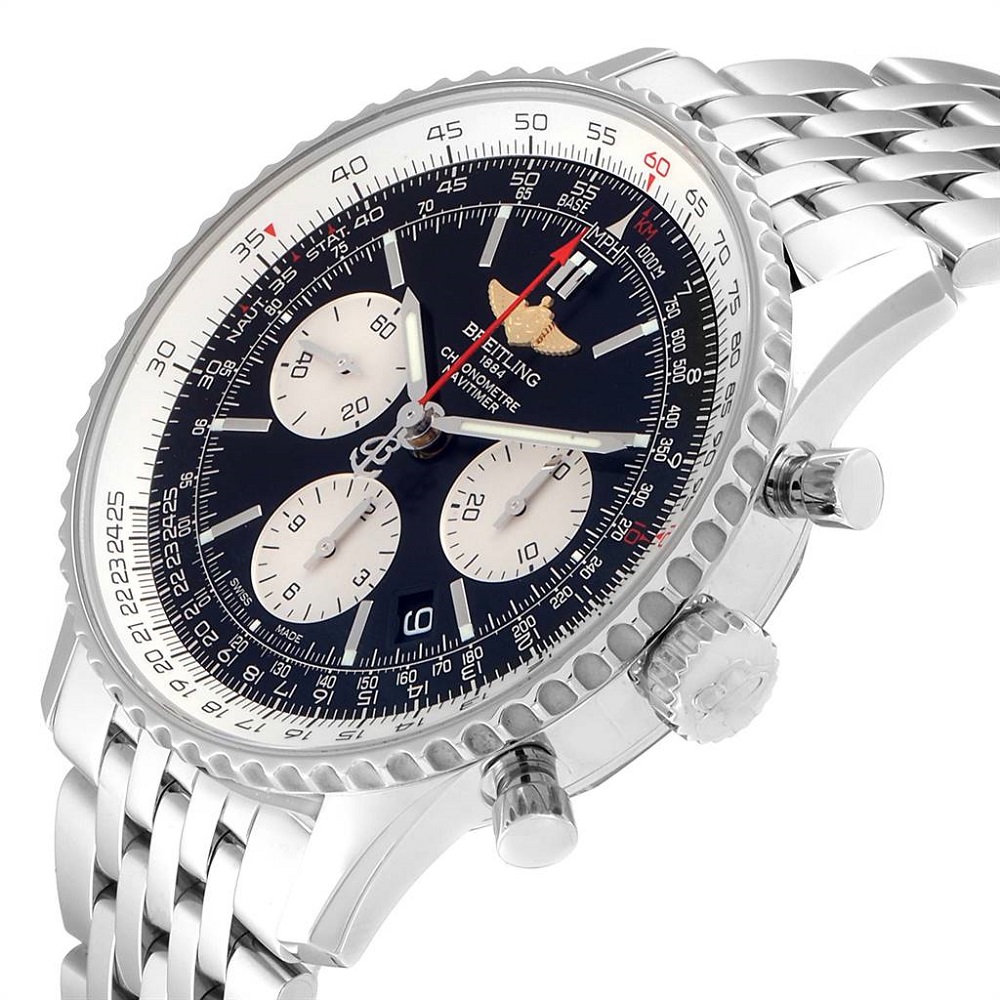 

Breitling Black Stainless Steel Navitimer