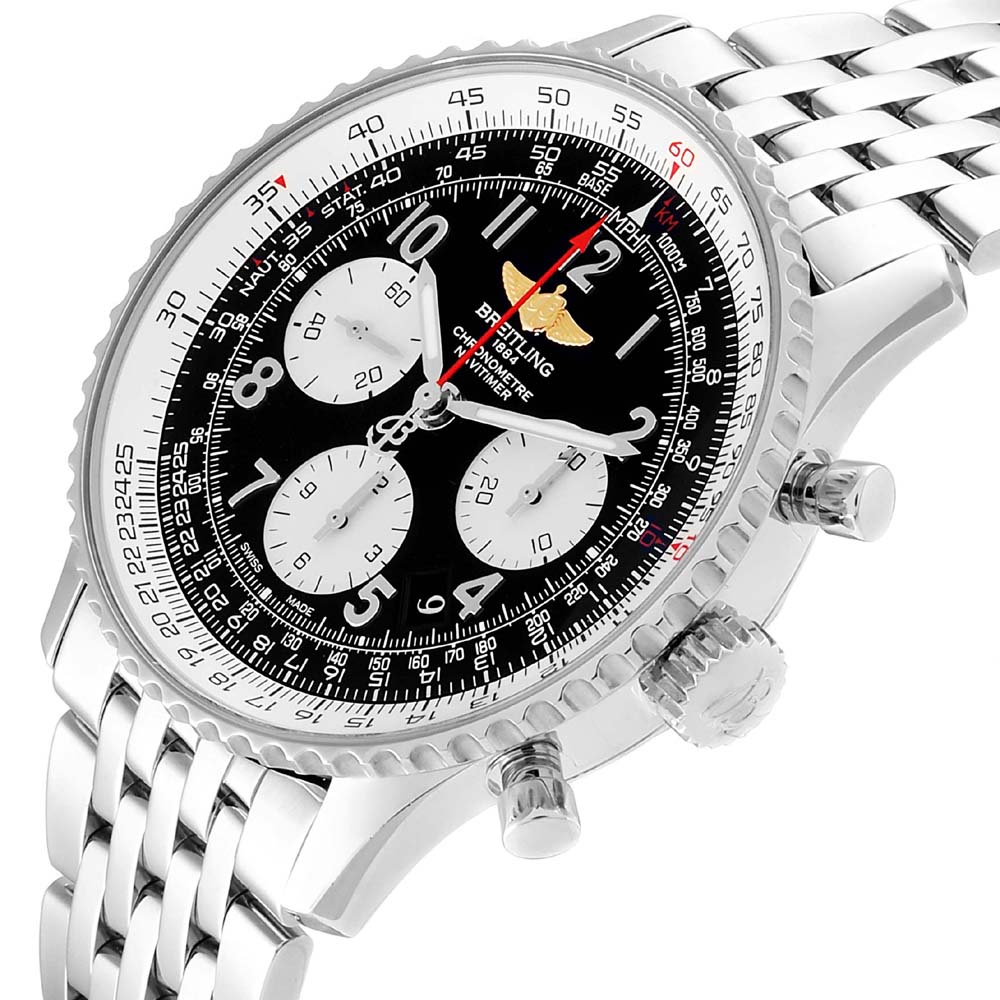 

Breitling Black Stainless Steel Navitimer