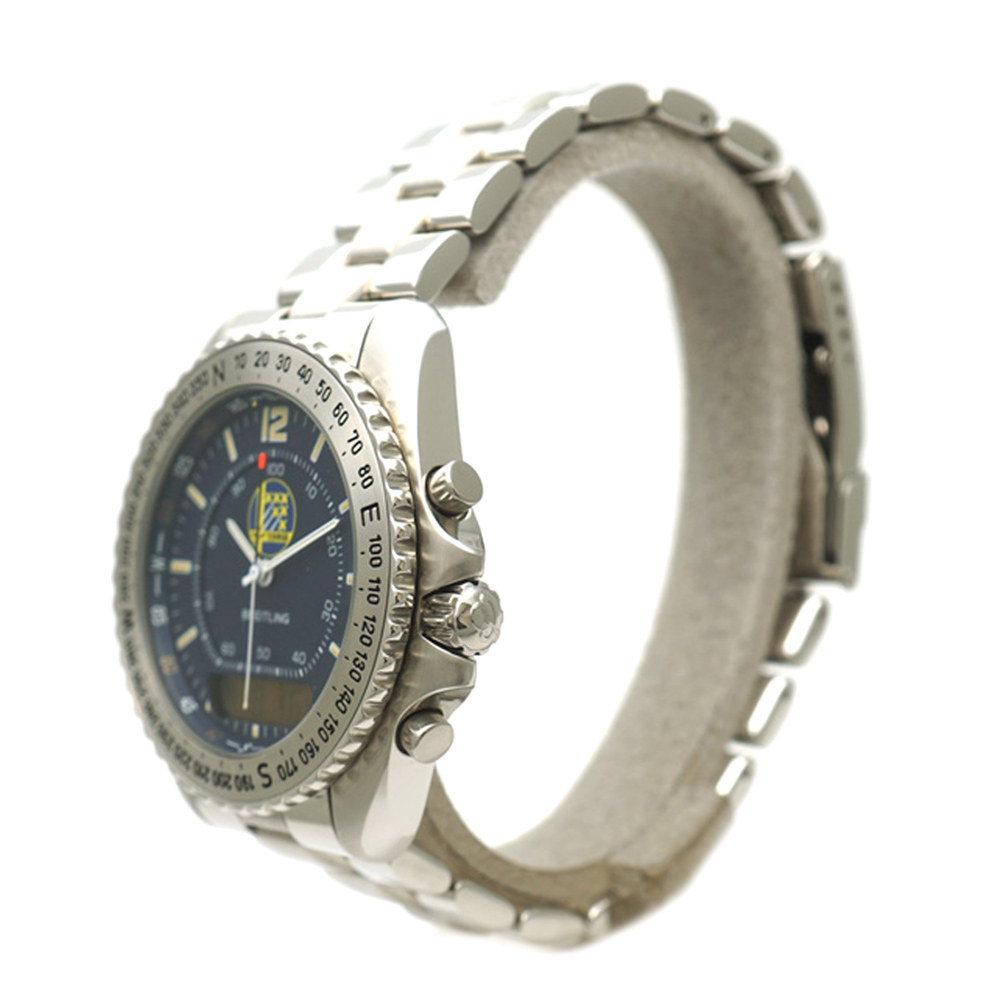 

Breitling Black Stainless Steel Pluton A51038 Men's Wristwatch