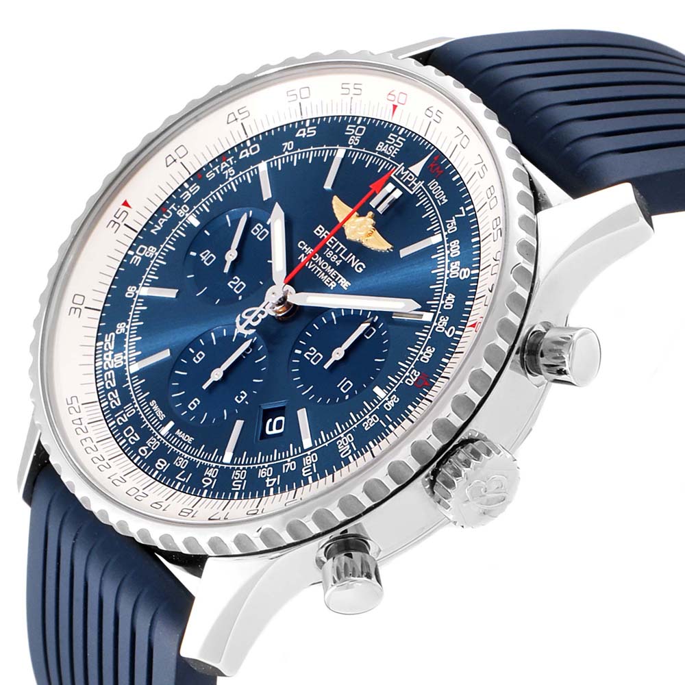 

Breitling Blue Stainless Steel Navitimer