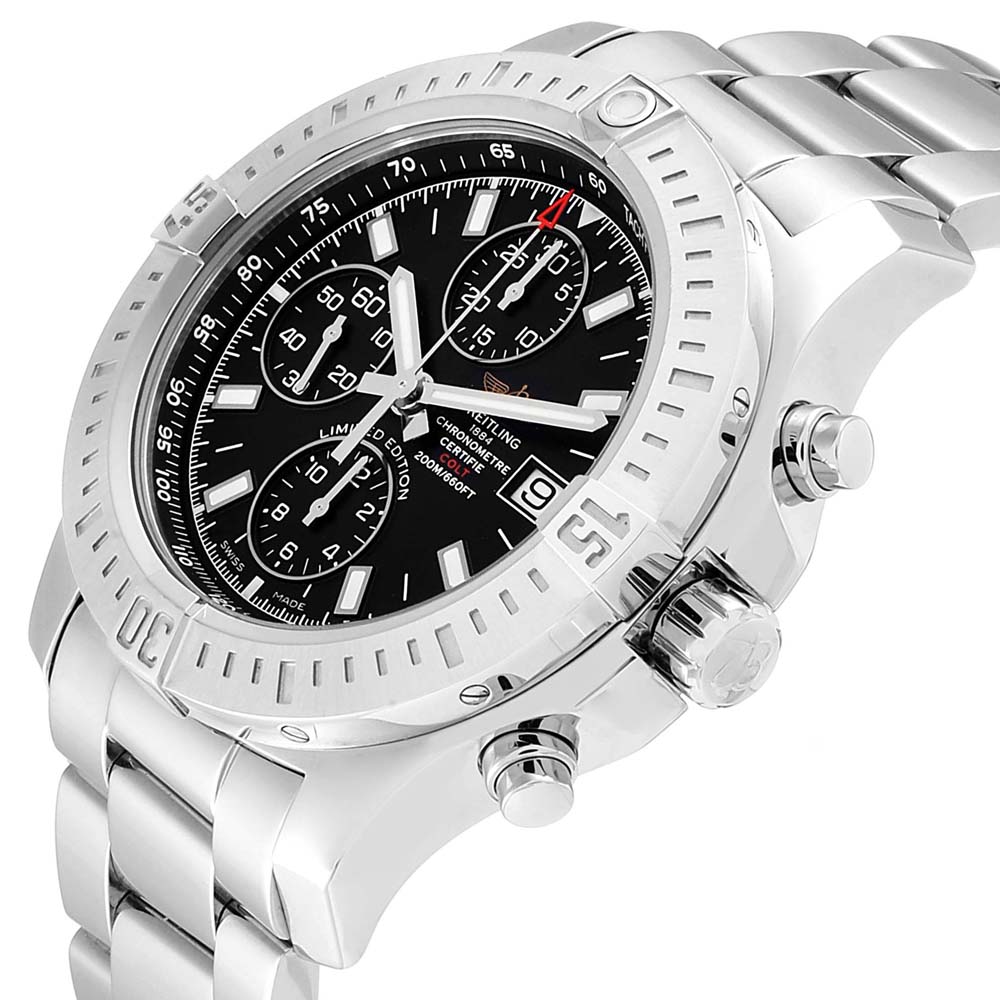 

Breitling Black Stainless Steel Colt A13388 Men's Wristwatch