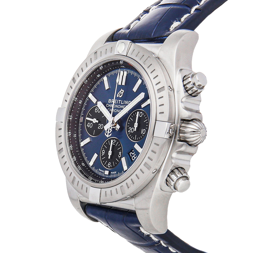 

Breitling Blue Stainless Steel Chronomat B01 AB0115101/C1P1 Men's Wristwatch