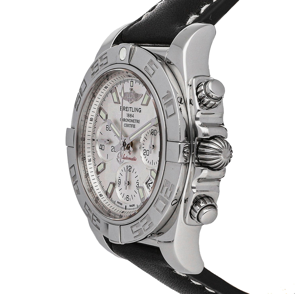 

Breitling Silver Stainless Steel Chronomat AB014012/G711 Men's Wristwatch