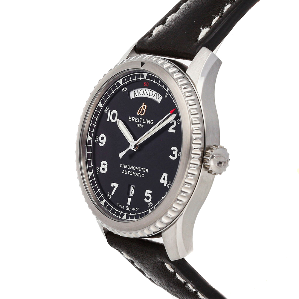 

Breitling Black Stainless Steel Navitimer Aviator