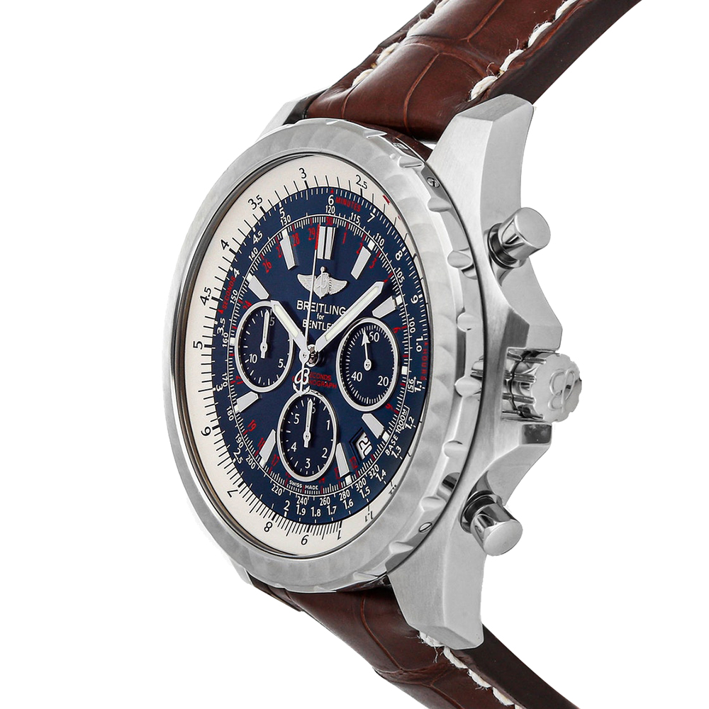 

Breitling Neptune Blue Stainless Steel Bentley Motors T Speed Chronograph A2536513/C781 Men's Wristwatch