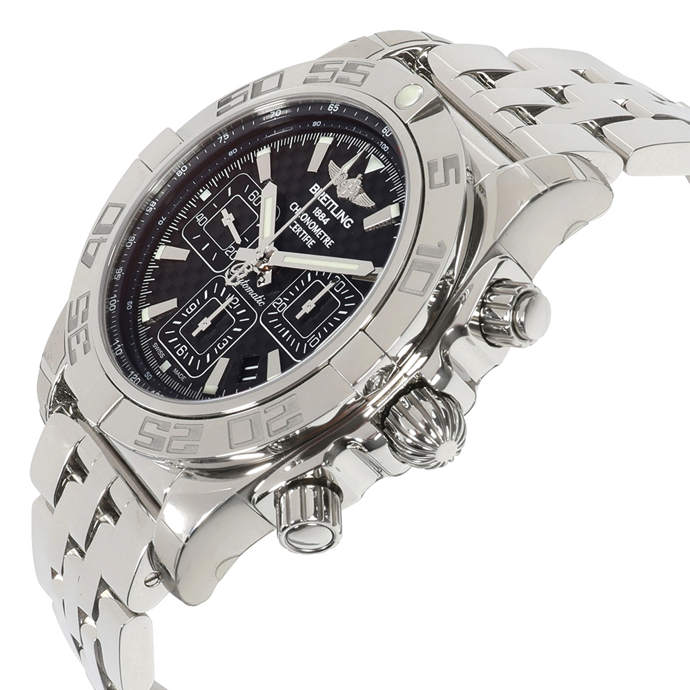 

Breitling Black Stainless Steel Chronomat AB011012/BF76 Men's Wristwatch