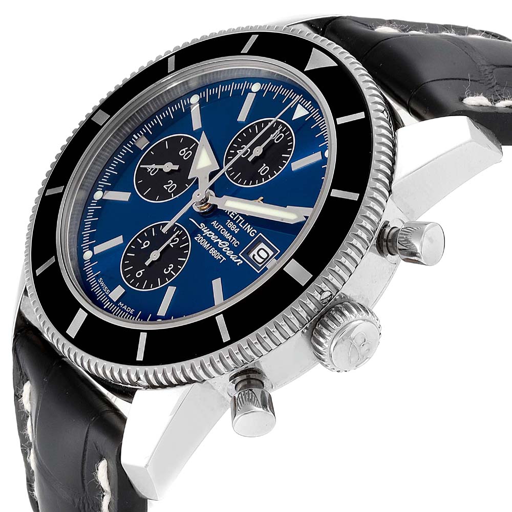 

Breitling Blue Stainless Steel SuperOcean Heritage Chrono A13320 Men's Wristwatch