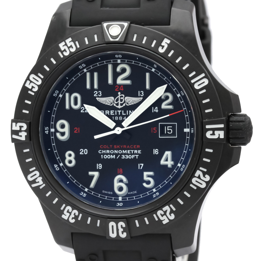 

Breitling Black Ultralight Polymer Colt Skyracer Quartz X74320 Men's Wristwatch