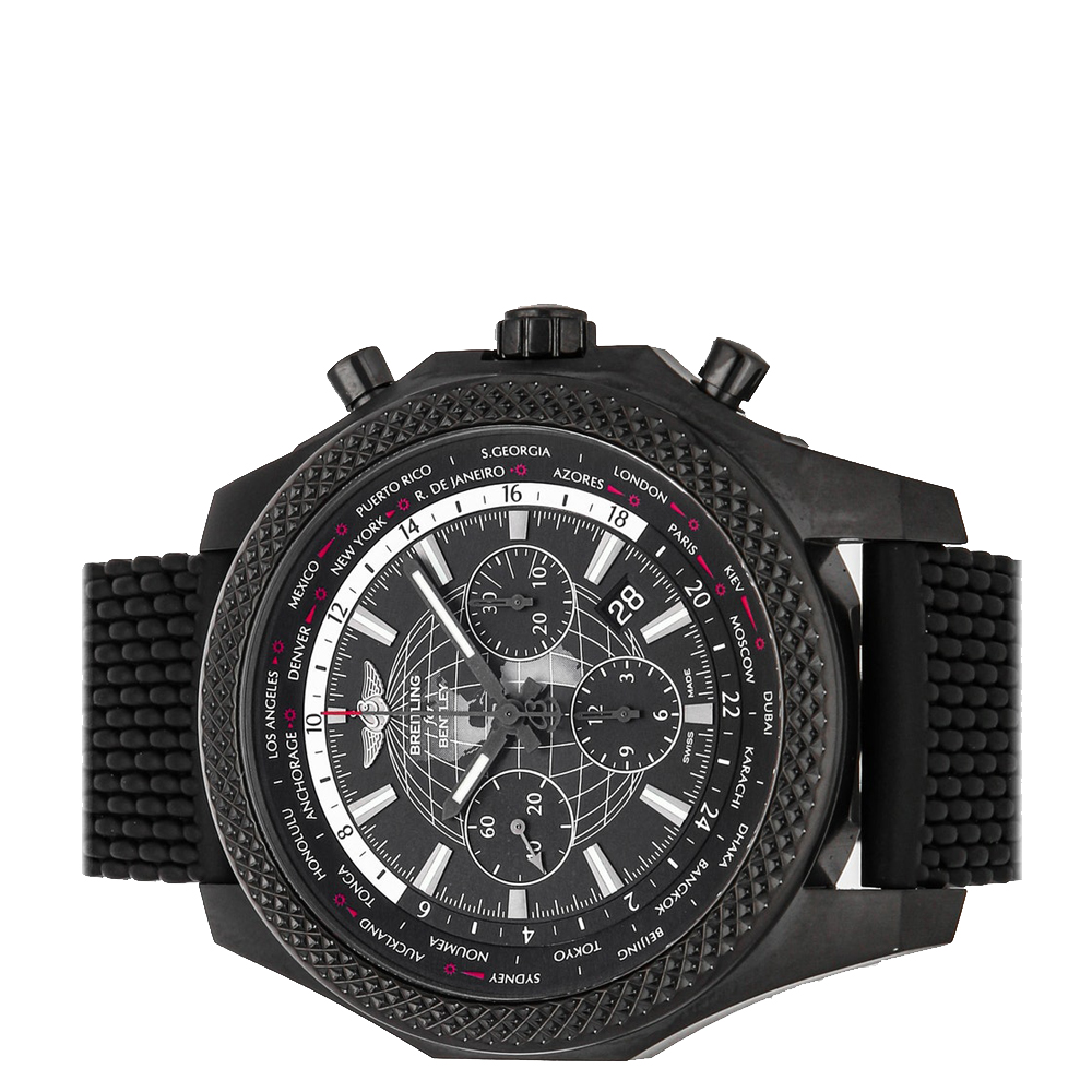 

Breitling Black Blacksteel Bentley B05 Unitime Chronograph Limited Edition MB0521V4/BE46 Men's Wristwatch