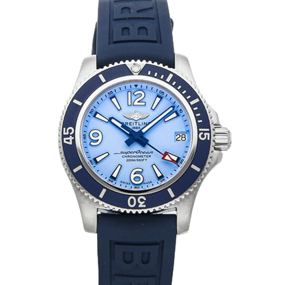 

Breitling Blue Stainless Steel Superocean Automatic A17316D81C1S1 Men's Wristwatch