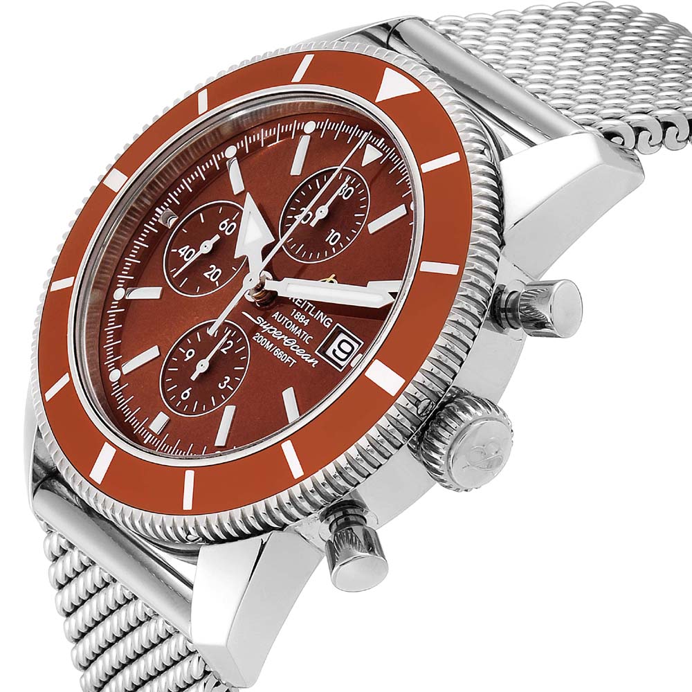 

Breitling Bronze Stainless Steel SuperOcean Heritage A13320 Men's Wristwatch, Brown