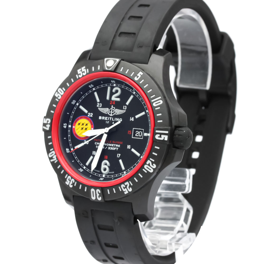 

Breitling Black Plastic Colt Skyracer Patrouille Suisse Quartz X74320 Men's Wristwatch