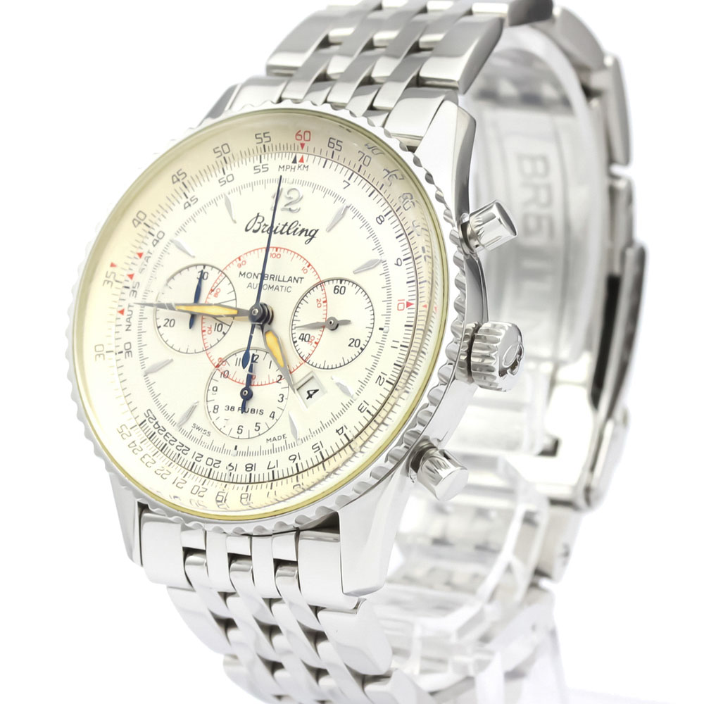 

Breitling Silver Stainless Steel Navitimer Automatic A41030 Men's Wristwatch