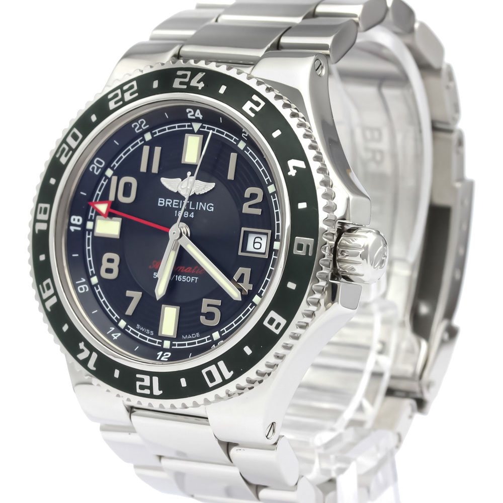 

Breitling Black Stainless Steel Superocean Automatic