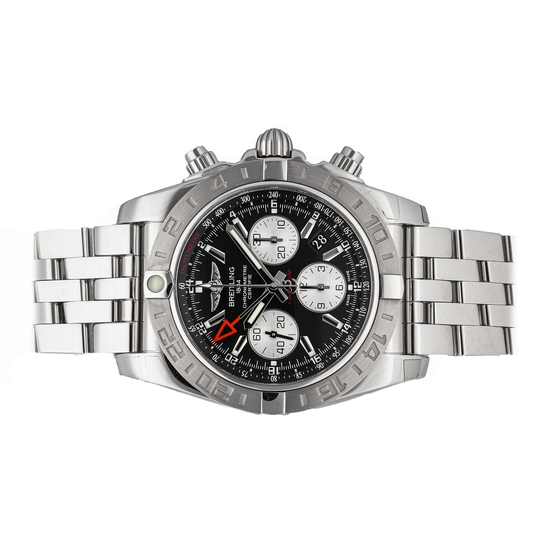 

Breitling Black Stainless Steel Chronomat GMT AB042011/BB56 Men's Wristwatch