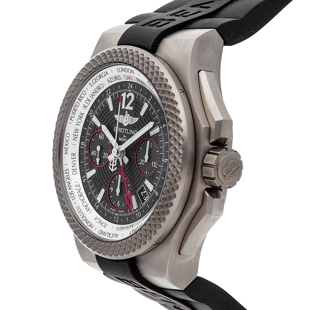

Breitling Black Titanium Bentley GMT Light Body B04S Eb043335/Bd78 Men's Wristwatch