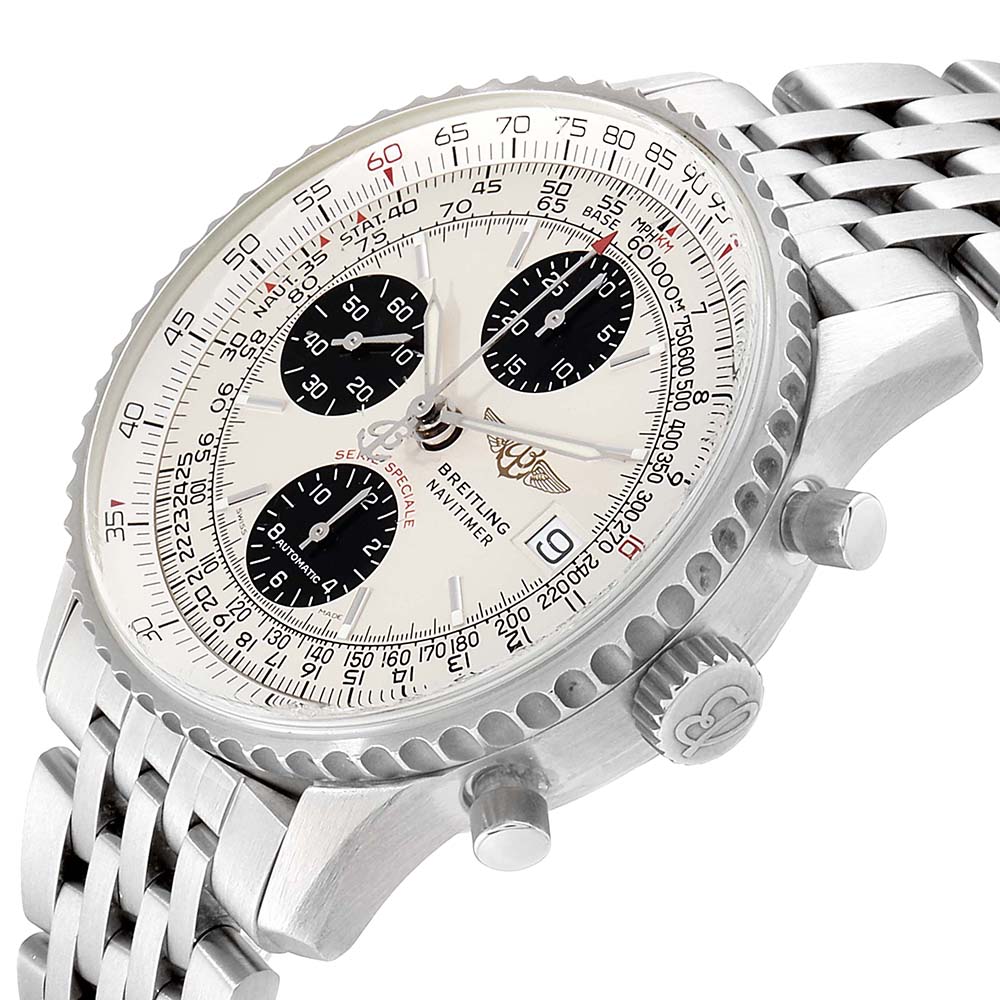 

Breitling Silver Stainless Steel Navitimer Fighter A13330 Men's Wristwatch
