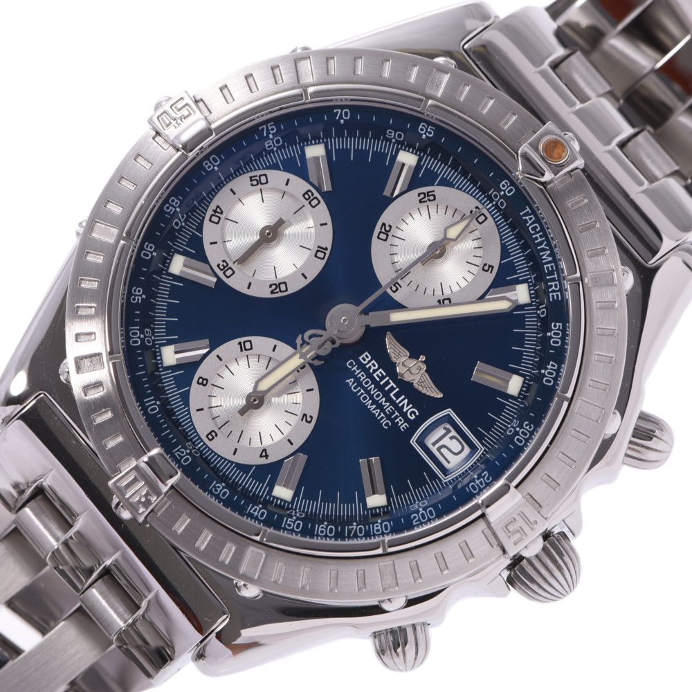 

Breitling Blue Stainless Steel Chronomat A13352 Men's Wristwatch