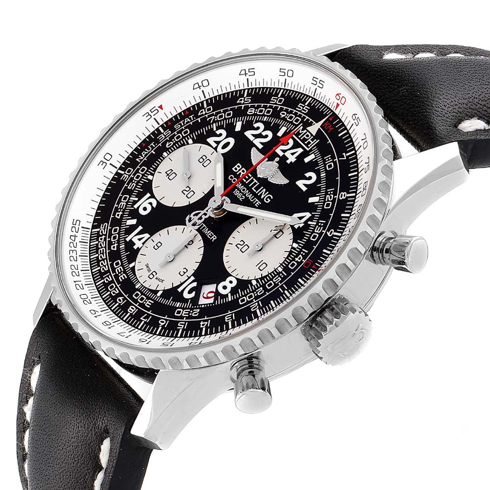 

Breitling Black Stainless Steel Navitimer Cosmonaute