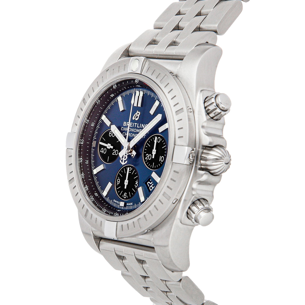 

Breitling Blue Stainless Steel Chronomat B01 Chronograph AB0115101/C1A1 Men's Wristwatch