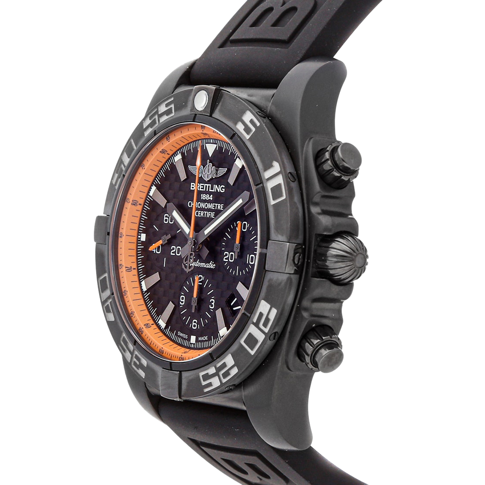 

Breitling Black Blacksteel Carbon Chronomat Limited Edition MB01111A/BG17 Men's Wristwatch